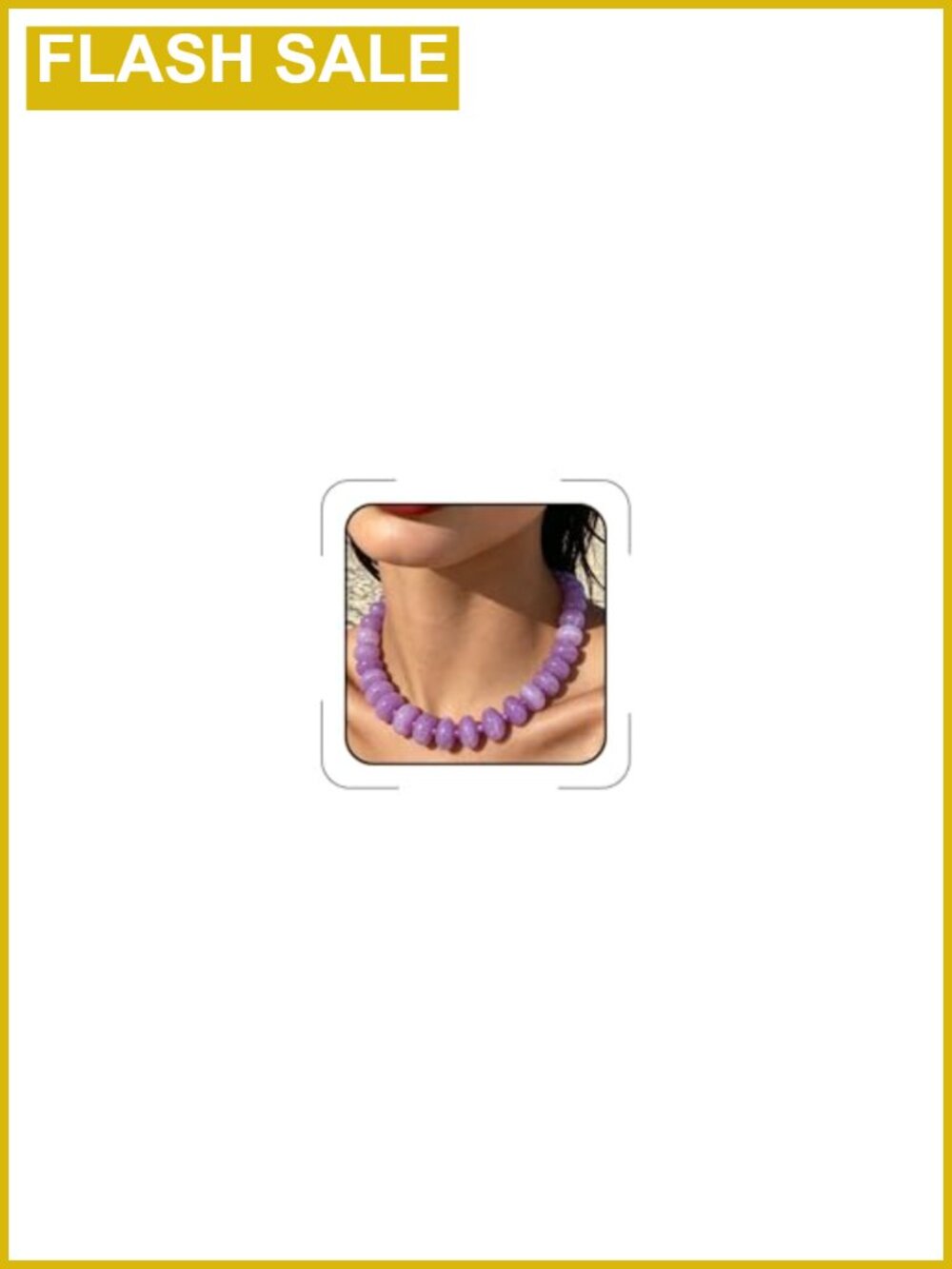 Chunky Colorful Beaded Necklace Acrylic Big Bead Statement Choker Boho Y2K
